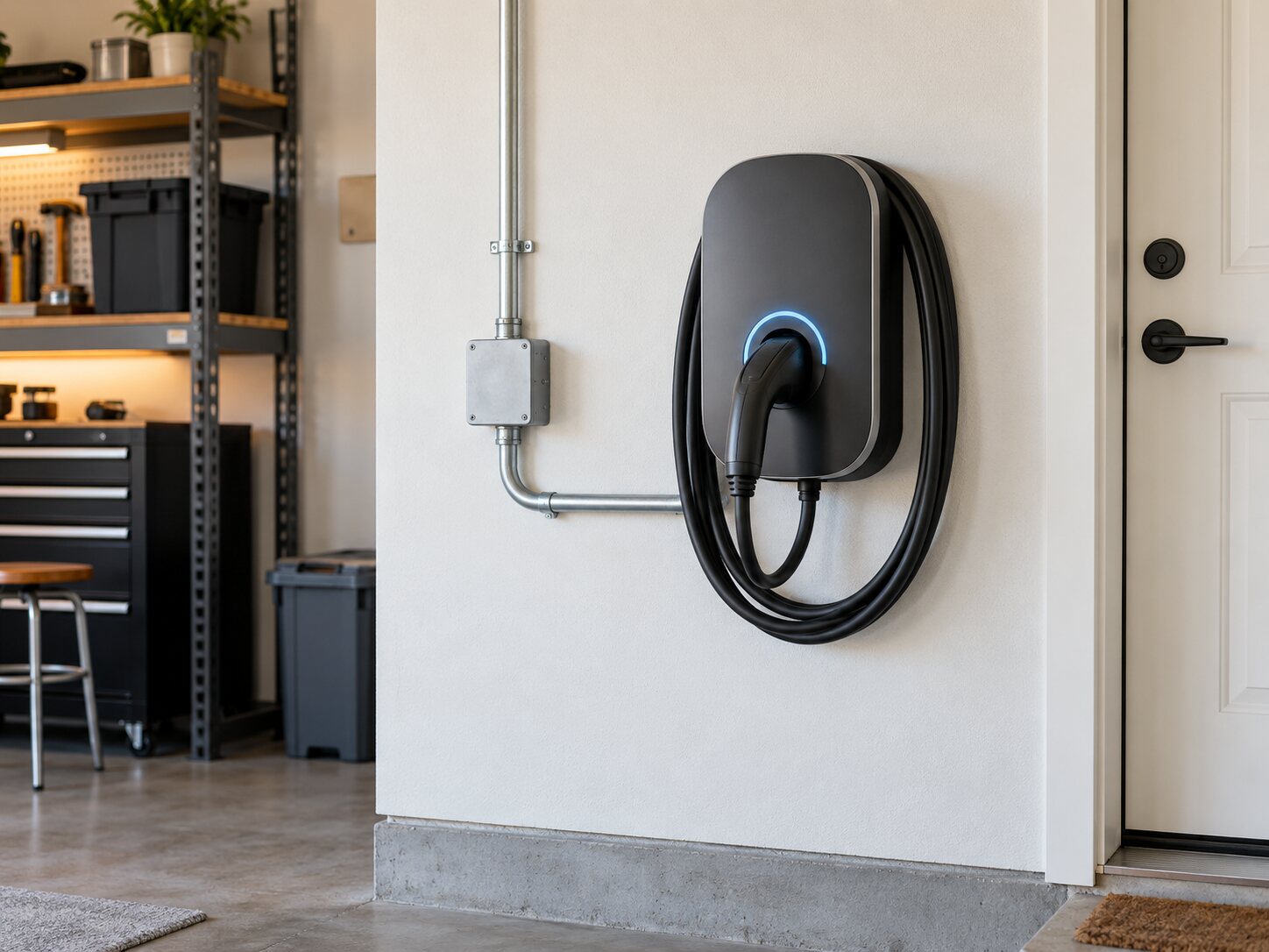 Modern home EV wall charger
