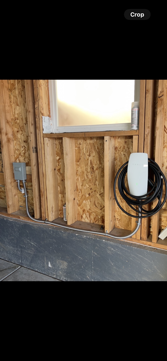 Tesla wall charger installed by DZ Power Co